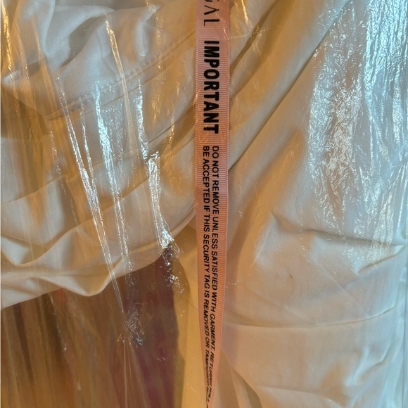 **Lowered Price**  Mac Dougall Foldover Off-the-Shoulder Slit Gown - Picture 6 of 6